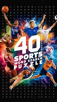 40 SPORTS WORD SEARCH PUZZLE