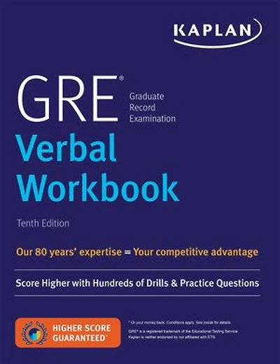 Gre Verbal Workbook: Score Higher With Hundreds Of Drills & Practice Questions