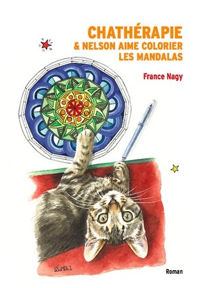 Chathérapie & Nelson aime colorier les mandalas
