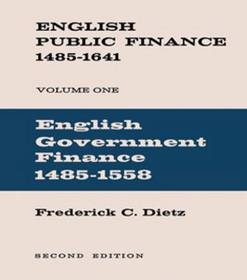 English Public Finance: Government Finance
