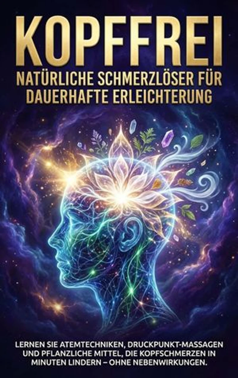 Kopffrei: Natürliche Schmerzlöser für Dauerhafte Erleichterung: Lernen Sie Atemtechniken, Druckpunkt-Massagen und pflanzliche Mittel, die Kopfschmerzen in Minuten lindern – ohne Nebenwirkungen.