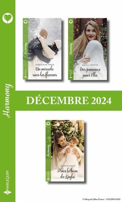 Pack mensuel Harmony - 3 romans (Décembre 2024)