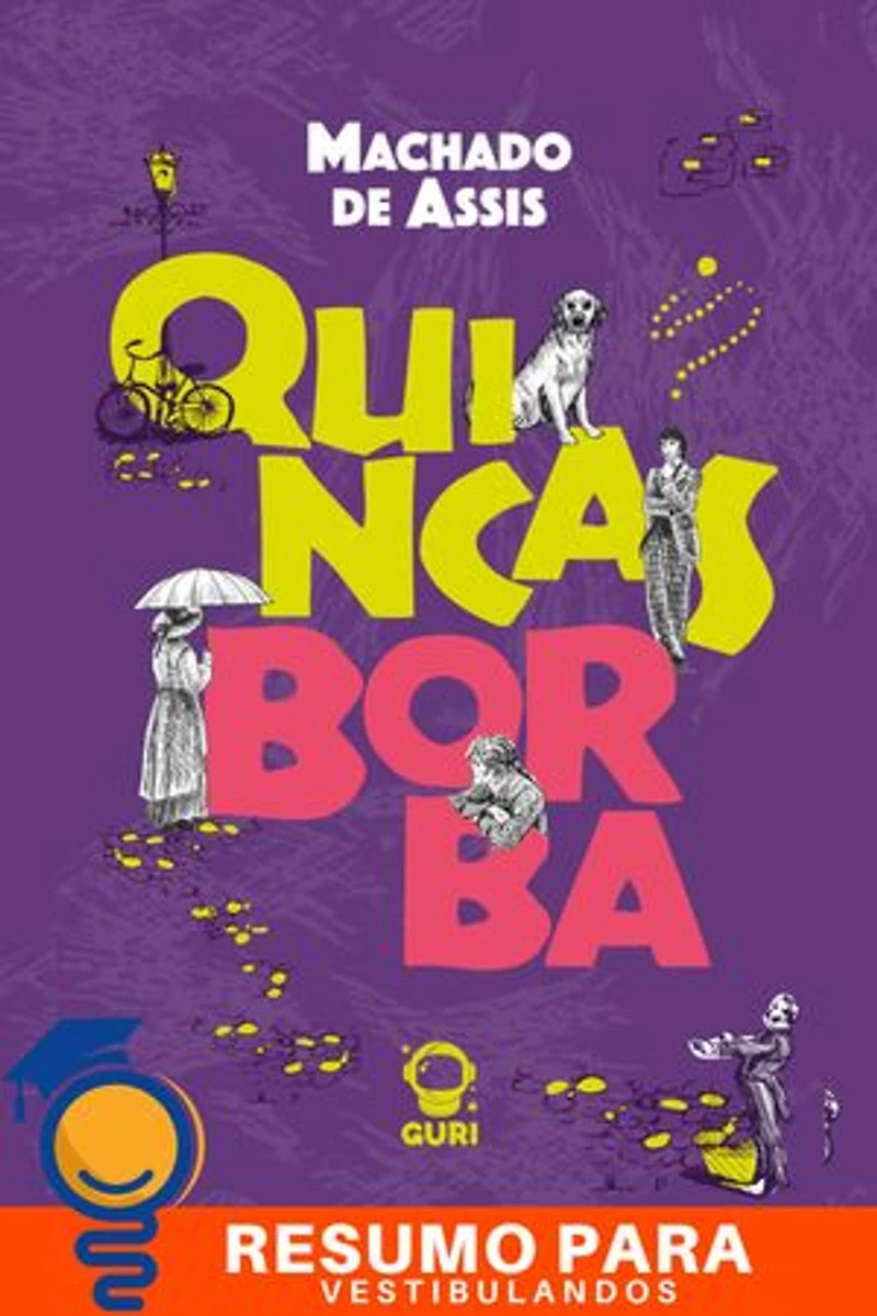 Resumo e análise de "Quincas Borba" Machado Assis: Literatura FUVEST 2024 |Edição acessível com descrição imagens