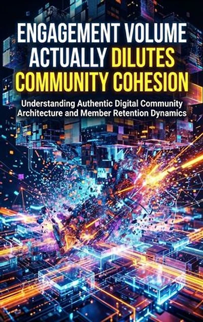 Engagement Volume Actually Dilutes Community Cohesion: Understanding Authentic Digital Community Architecture and Member Retention Dynamics