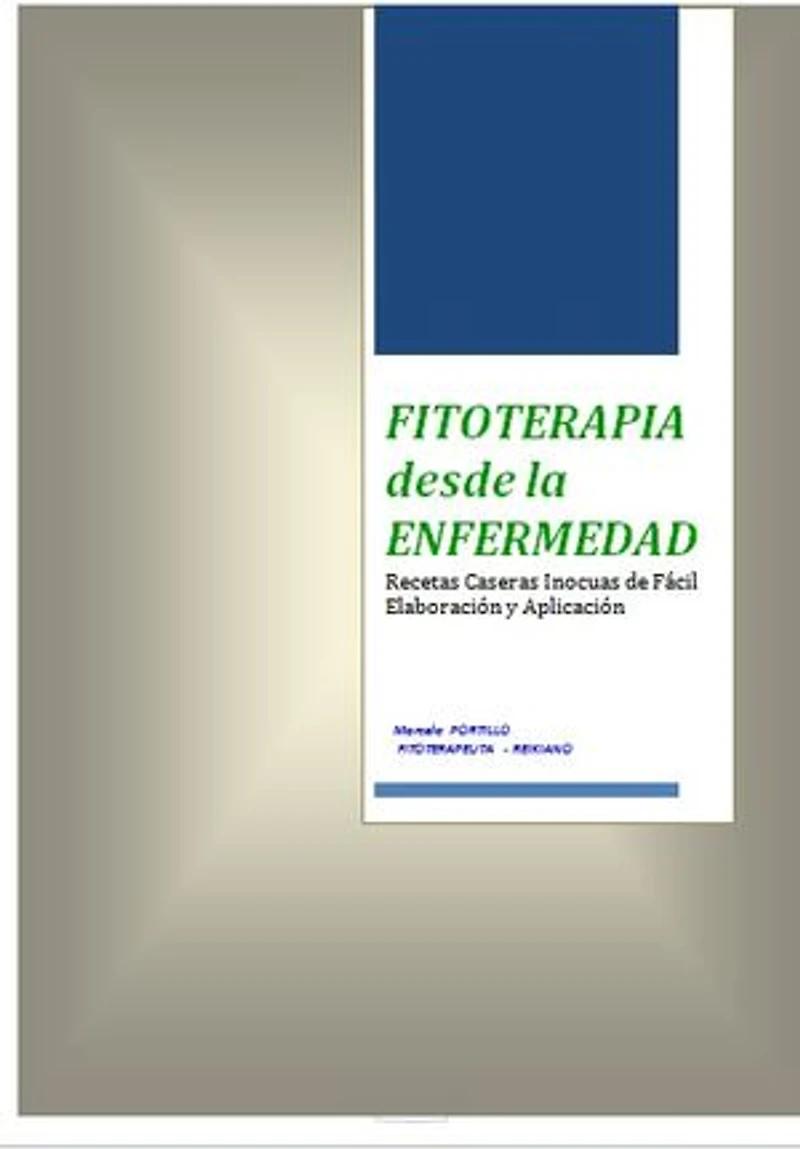 FITOTERAPIA DESDE LA ENFERMEDAD