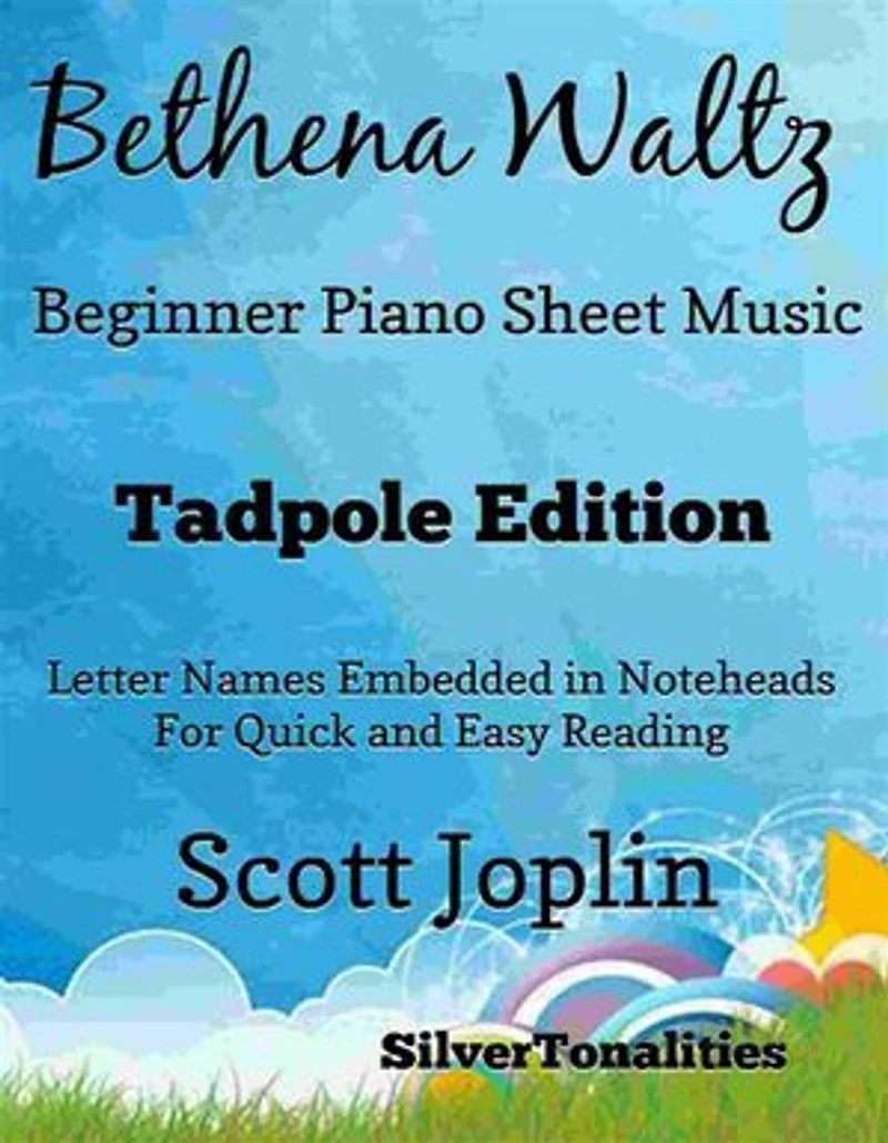Bethena Waltz Beginner Piano Sheet Music Tadpole Edition