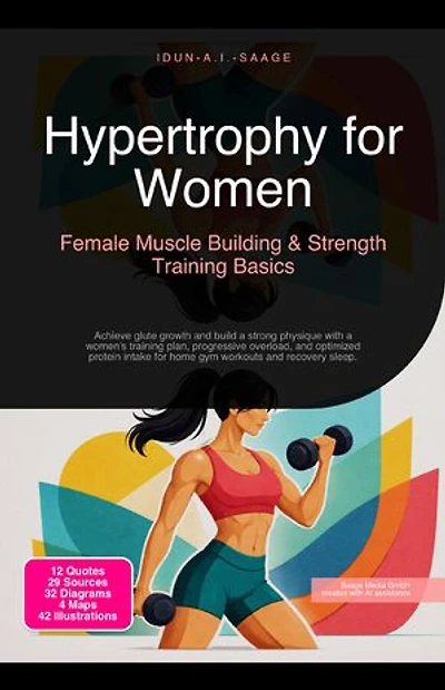 Hypertrophy for Women: Female Muscle Building & Strength Training Basics: Achieve glute growth and build a strong physique with a women's training plan, progressive overload, and optimized protein intake for home gym workouts and recovery sleep.