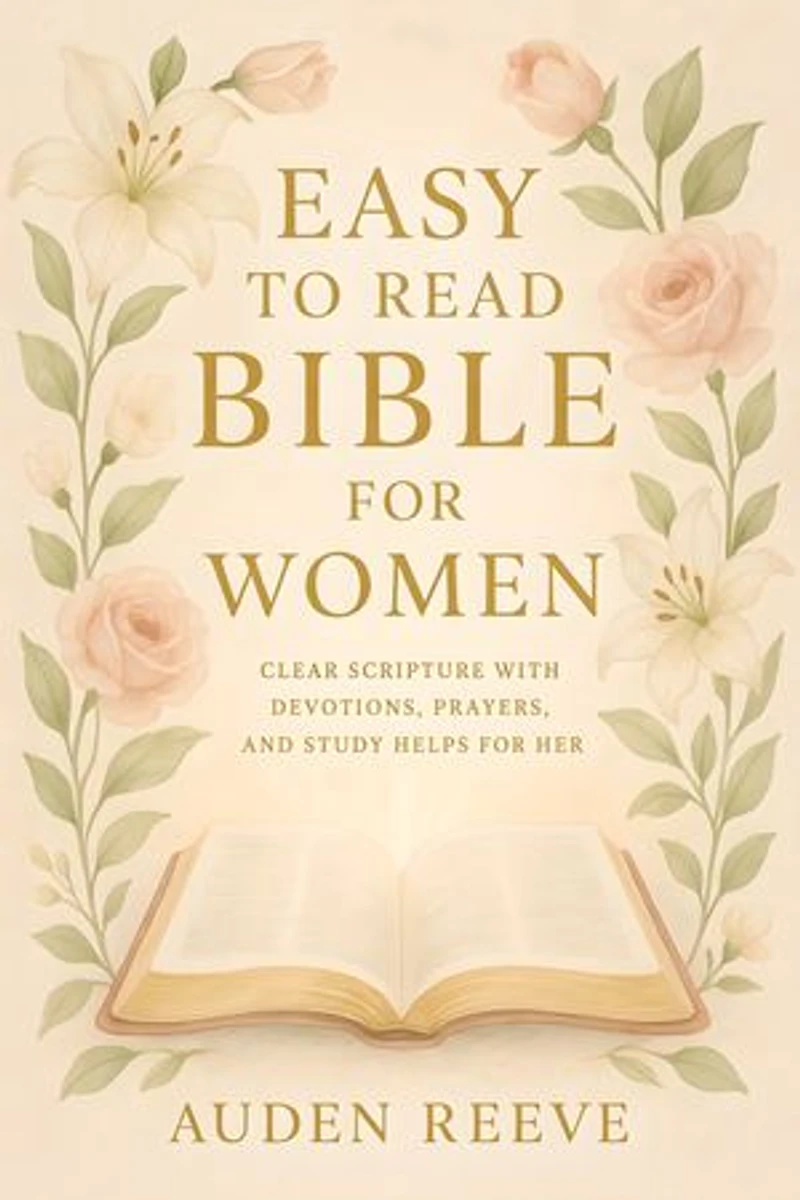 Easy to Read Bible for Women: Clear Scripture with Devotions, Prayers, and Study Helps for Her