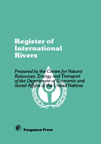 Register of International Rivers: Prepared by the Centre for Natural Resources, Energy and Transport of the Department of Economic and Social Affairs of the United Nations