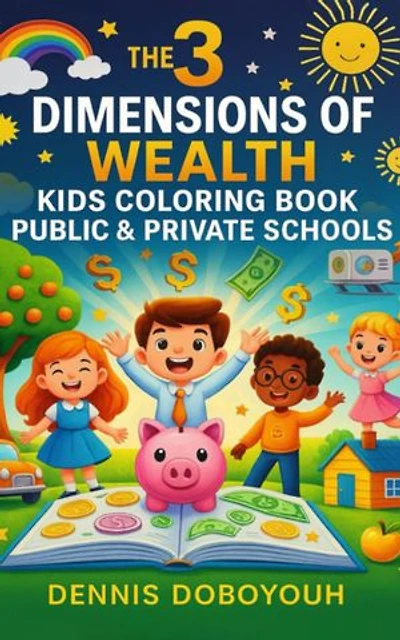 The 3 Dimensions of Wealth Kids Coloring Book