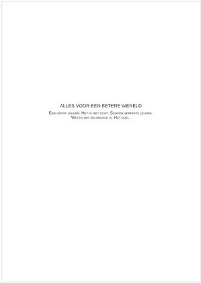 Alles voor een betere wereld