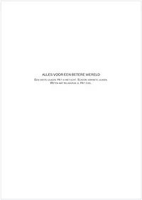 Alles voor een betere wereld
