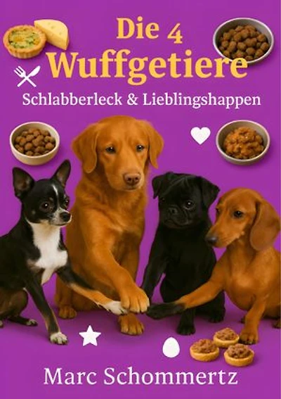 Die 4 Wuffgetiere - Schlabberleck & Lieblingshappen: 30 gesunde und leckere Hundesnacks mit Käse, Ei und Leberwurst für glückliche Vierbeiner
