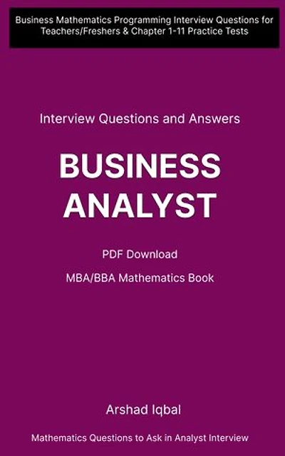 Business Mathematics Important Questions and Answers PDF: Competitive Exam Questions for Class 8-12 & Chapter 1-11 Practice Tests (Business Math Notes for Beginners)