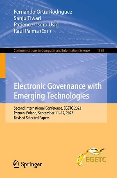 Electronic Governance with Emerging Technologies: Second International Conference, EGETC 2023, Poznan, Poland, September 11-12, Revised Selected Papers