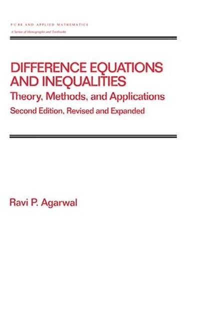 Difference Equations and Inequalities: Theory, Methods, and Applications