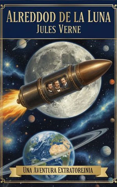 Alrededor de la Luna: Una Aventura Científica Clásica de Exploración Espacial