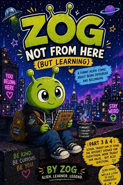 ZOG: NOT FROM HERE (BUT LEARNING): A Funny Alien Comic About Being Different