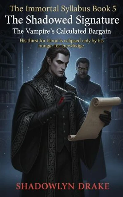 The Shadowed Signature: The Vampire's Calculated Bargain (The Immortal Syllabus Book 5): The Immortal Syllabus, #5
