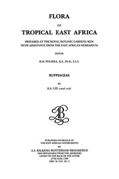 Flora of Tropical East Africa - Ruppiaceae (1989)