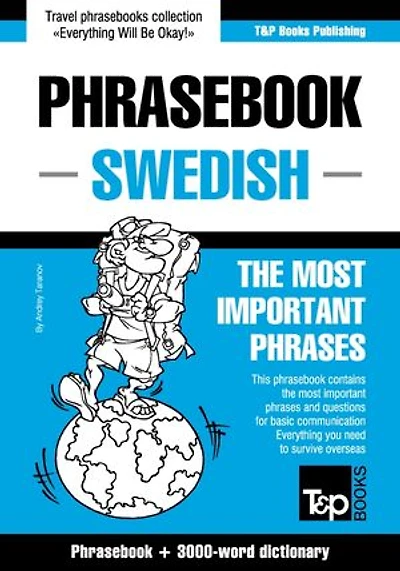English-Swedish phrasebook and 3000-word topical vocabulary