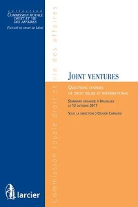Joint ventures: questions choisies de droit belge et international