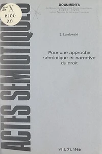 Pour une approche sémiotique et narrative du droit