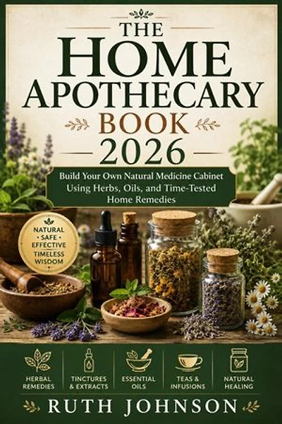 The Home Apothecary Book 2026: Build Your Own Natural Medicine Cabinet Using Herbs, Oils, and Time-Tested Home Remedies