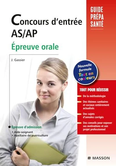 Concours d'entrée AS/AP. Épreuve orale: Avec livret d'entraînement