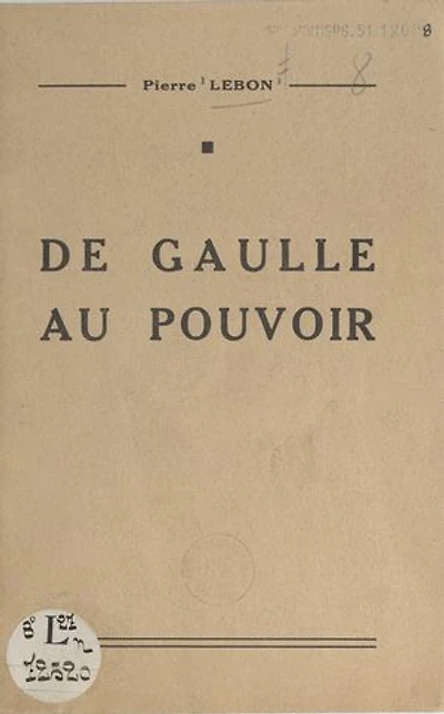 De Gaulle au pouvoir