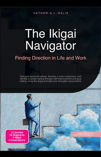 The Ikigai Navigator: Finding Direction in Life and Work: Discover personal values, develop a vision statement, and identify a career calling through self-improvement and goal setting using the Ikigai principle and strengths assessment.