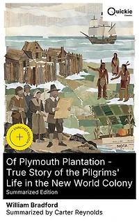 Of Plymouth Plantation - True Story of the Pilgrims' Life in the New World Colony (Summarized Edition): Enriched edition. Leiden to Plymouth: Mayflower Compact, famine, Wampanoag diplomacy, self-rule