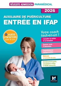 Réussite admission Entrée en IFAP - Auxiliaire de puériculture 2026
