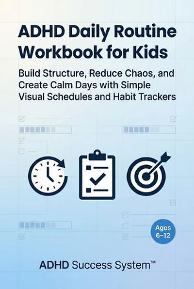 ADHD Daily Routine Workbook for Kids