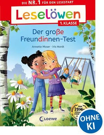 Leselöwen 1. Klasse - Der große Freundinnen-Test: Die Nr. 1 für den Lesestart - Mit Silbenfärbung und Leselernschrift ABeZeh - Erstlesebuch für Kinder ab 6 Jahren