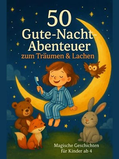 50 Gute-Nacht-Abenteuer zum Träumen & Lachen – Magische Geschichten für Kinder ab 4: Zauberhafte Vorlesegeschichten für Kinder ab 4 Jahren