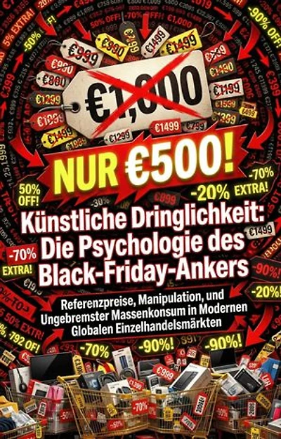 Künstliche Dringlichkeit: Die Psychologie des Black-Friday-Ankers: Referenzpreise, Manipulation, und Ungebremster Massenkonsum in Modernen Globalen Einzelhandelsmärkten