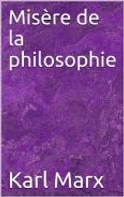 Misère de la philosophie