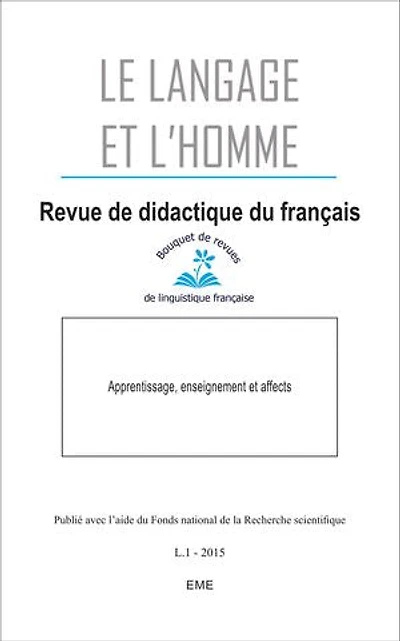 Apprentissage, enseignement et affects: 2015 - 50.1