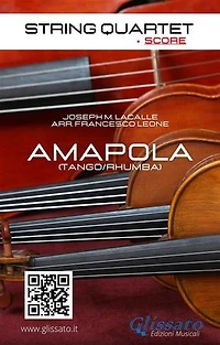 String Quartet: Amapola (score): tango/rhumba easy arrangement