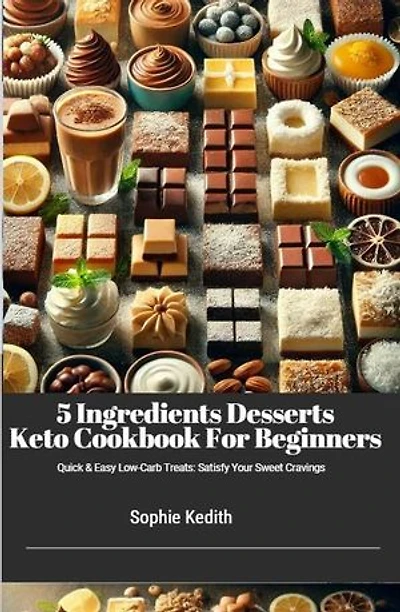 5 Ingredient Desserts Keto Cookbook for Beginners: Keto Cookbooks, #1