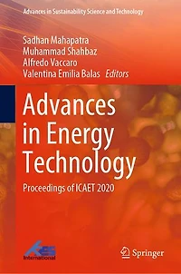Advances Energy Technology: Proceedings of ICAET 2020