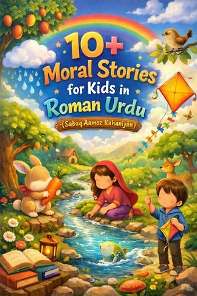 10+ Moral Stories for Kids in Roman Urdu (Sabaq Aamoz Kahaniyan): A beautiful collection of 10+ moral stories in Roman Urdu