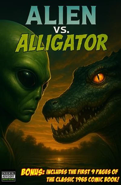 Alien vs. Alligator: A Cinematic Graphic Novel with Bonus Retro 1960s-Style Comic
