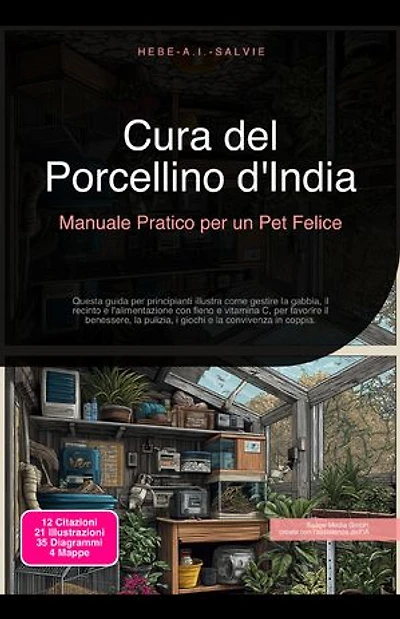 Cura del Porcellino d'India: Manuale Pratico per un Pet Felice: Questa guida per principianti illustra come gestire la gabbia, il recinto e l'alimentazione con fieno e vitamina C, per favorire il benessere, la pulizia, i giochi e la convivenza in coppia.