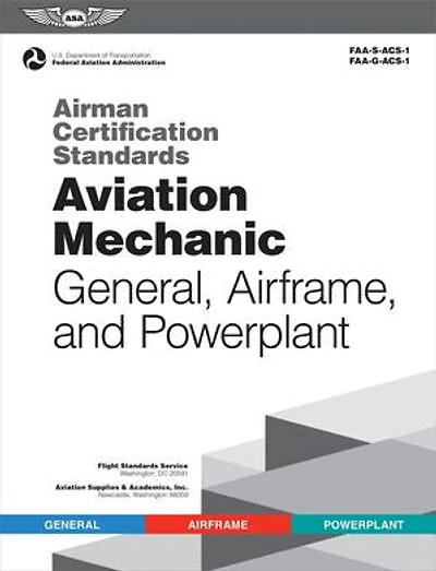 Airman Certification Standards: Aviation Mechanic General, Airframe, and Powerplant (2026): FAA-S-ACS-1 FAA-G-ACS-1