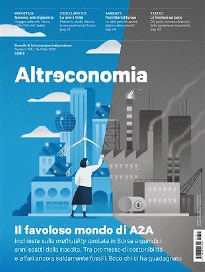 Altreconomia 255 - Gennaio 2023: Il favoloso mondo di A2A