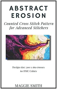 Abstract Erosion | Counted Cross Stitch Pattern for Advanced Stitchers: Abstract Cross Stitch