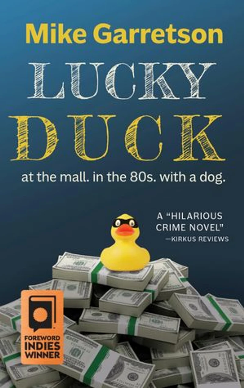 Lucky Duck: At the mall, in the 80s, with a dog