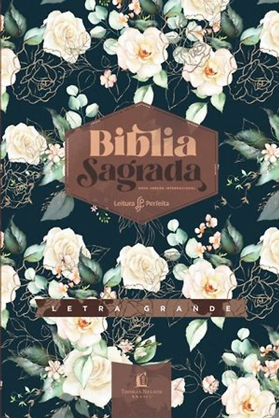 Bíblia NVI, Capa luxo, Rosas, Com Espaço para Anotações, Letra Grande